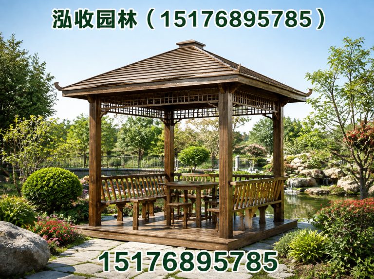 西安防腐木凉亭展示图